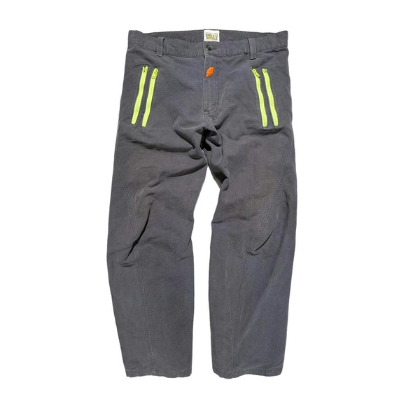 Walter Van Beirendonck Archive neon zippered bolt cargo pant - Picture 1 of 4